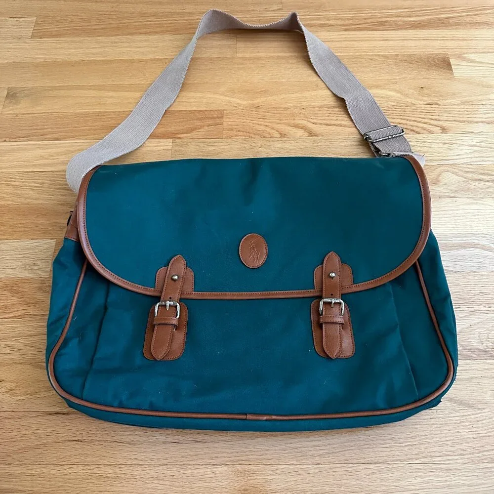 Ralph Lauren Green Promotional Travel or Messenger Bag